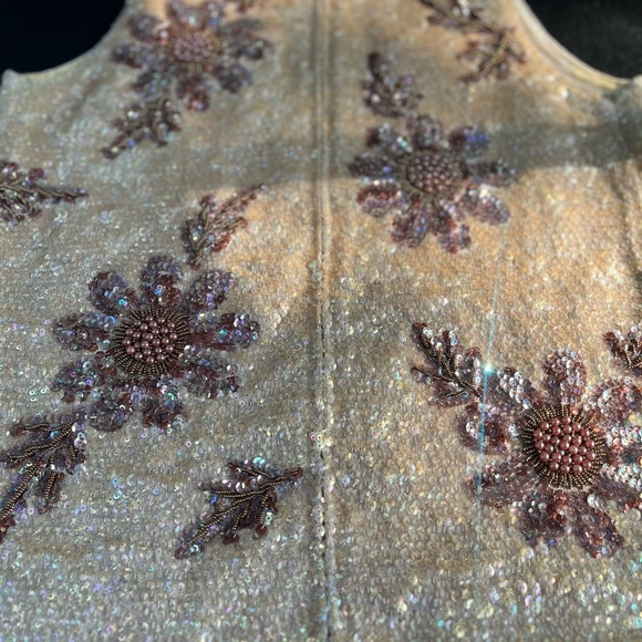 VTG Valentina Ltd. 1960s Sm. Beaded Wool Formal Zip Back Sweater Tank EXQUISITE - Picture 16 of 16